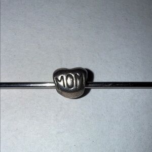 Pandora Silver 'Mom' Heart Charm